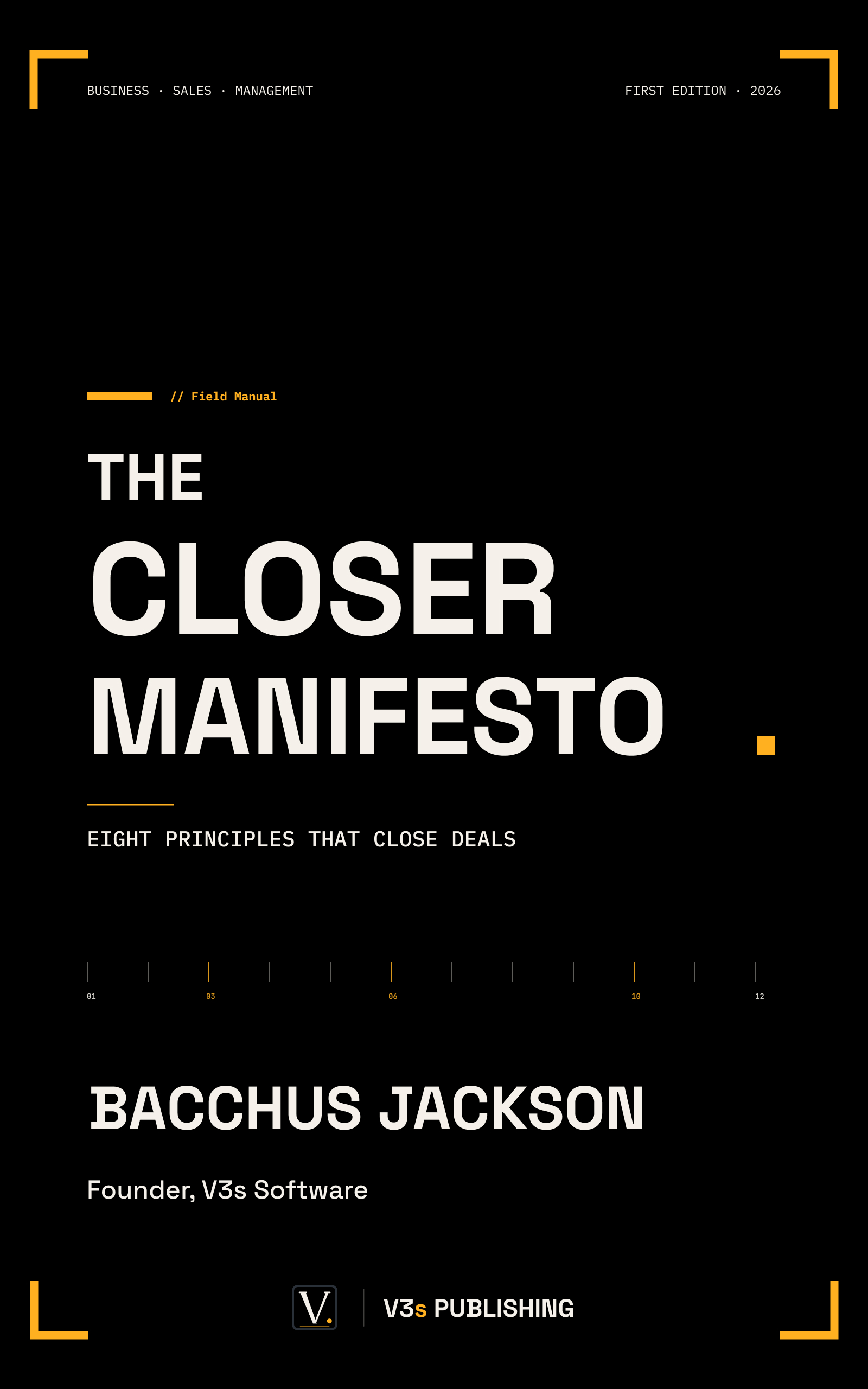Cover of The Closer Manifesto by Bacchus Jackson